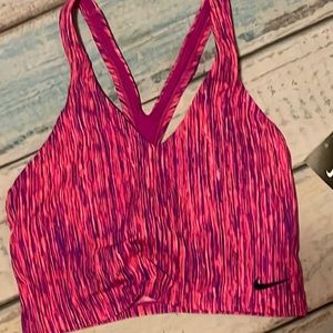 Nike sports bra size small pink purple